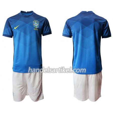 Brasilien Kinder Auswärts Trikotsatz 2020 Kurzarm (+ Kurze Hosen)